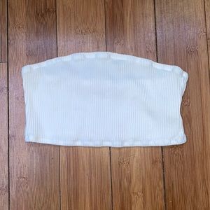 White bandeau top